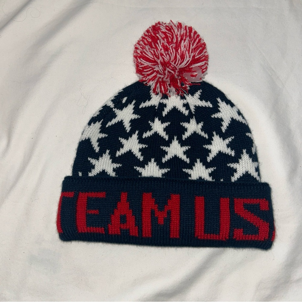 Team Apparel USA Star Knit Beanie 2018-EUC